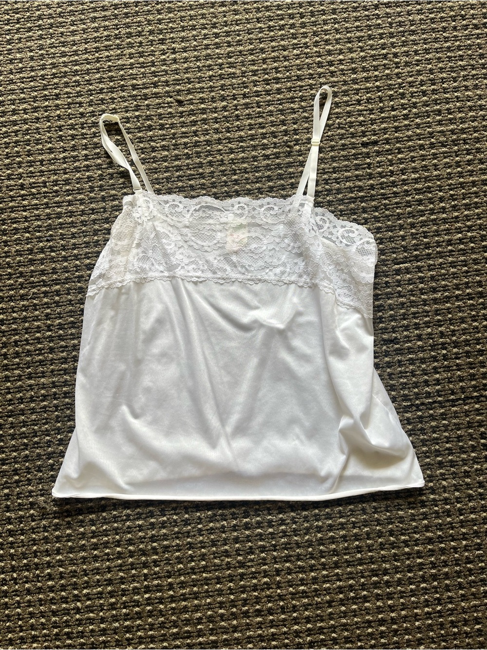White Lace-Trim Cami Top - Women's Lightweight Tank